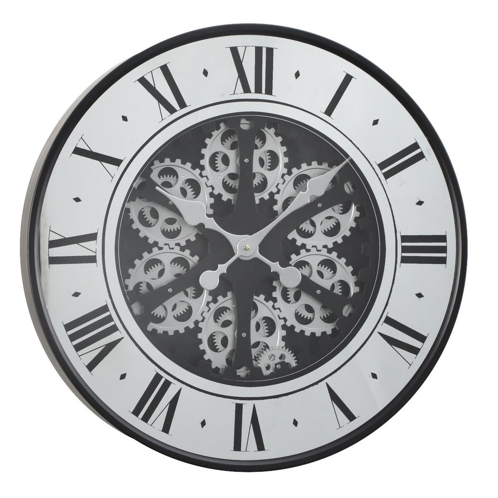French Mirrored Wall Clock 60cm